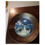 (2) Vintage Hand-Painted Gold Mining Pans