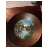 (2) Vintage Hand-Painted Gold Mining Pans