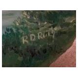 (2) Vintage Hand-Painted Gold Mining Pans