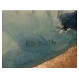 (2) Vintage Hand-Painted Gold Mining Pans