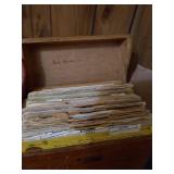Box of Vintage Ephemera - Handwritten Recipes, Etc