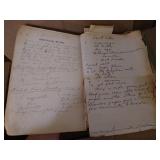 Box of Vintage Ephemera - Handwritten Recipes, Etc