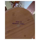 Decorative Wooden Candle Holder - Made in East Germany