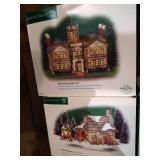 Dept 56 Dickens Village - (5) Buildings + Trees