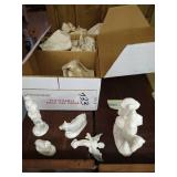 19-Piece White Porcelain Nativity Set