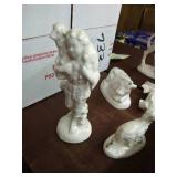 19-Piece White Porcelain Nativity Set