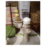 Vintage Bathroom Lot - Shelf, Scale, Accessories