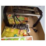 Vintage Kitchen Utensils, Spice Jars, Toaster, Etc