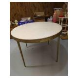 Vintage Round Folding Card Table