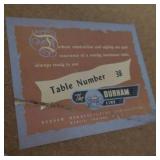 Vintage Round Folding Card Table