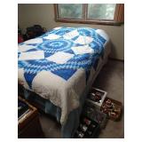 Queen Bed With Handmade Star Quilt