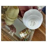 Mirrored Dresser Tray With Avon Fairy Light & Beauty Items