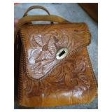 Vintage Leather Purse & Three Wallets