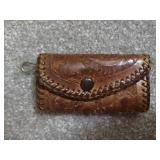 Vintage Leather Purse & Three Wallets