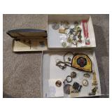 Treasure Lot - Vintage Buttons, Wooden Nickels, Etc