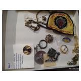 Treasure Lot - Vintage Buttons, Wooden Nickels, Etc