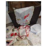 Large Lot of Vintage Linens, Doilies - Handanger, Etc