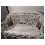 Wicker Bench/Loveseat