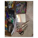 Kitchen Drawer Lot - Scissors, Rulers, Etc