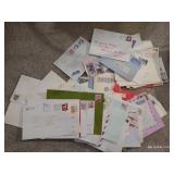 Vintage Ephemera Lot - International Postage Stamps & Handwritten Letters