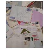 Vintage Ephemera Lot - International Postage Stamps & Handwritten Letters