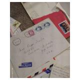 Vintage Ephemera Lot - International Postage Stamps & Handwritten Letters