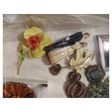 Vintage Costume Jewelry & Wedding Cake Topper