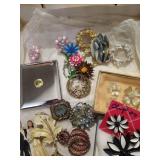 Vintage Costume Jewelry & Wedding Cake Topper