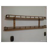 Wood 2-Tier Plate/Teacup Shelf