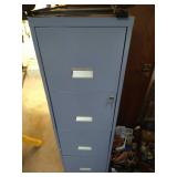 4-Drawer File Cabinet With Rolling Platform & Key