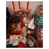 Vintage Christmas Lot - Shiny Bright Ornaments, Candles, Etc