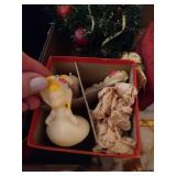 Vintage Christmas Lot - Shiny Bright Ornaments, Candles, Etc