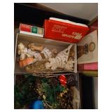 Vintage Christmas Lot - Shiny Bright Ornaments, Candles, Etc