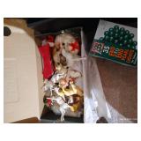 Vintage Christmas Lot - Shiny Bright Ornaments, Candles, Etc
