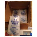 Silent Knight Pill Crusher + Box of Pouches