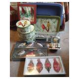 Holiday Birds - Candle Holders, Tins & Ornaments