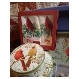 Holiday Birds - Candle Holders, Tins & Ornaments