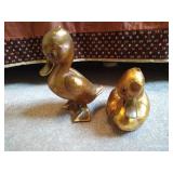 Vintage Gold Leaf Ducks - Signed Anthony USA