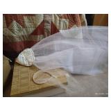 (2) Vintage Hats, Veil & Blusher