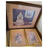 Picture Lot - Flower Prints, Stencils, Etc