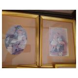 Picture Lot - Flower Prints, Stencils, Etc