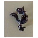 Small Silver Rooster Pendant