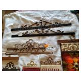 Lot of Hardanger & Needlepoint Art & Hanging Hardware