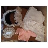 Vintage Handmade Collars, Baby Items, Lace, Etc