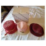 (3) Vintage Ladies Hats
