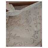 Vintage Lot of Table Lace and Lace Curtains