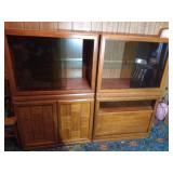 (2) Vintage Heavy Cabinets