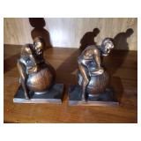 (2) Bronze/Brass Bookends