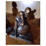 (2) Bronze/Brass Bookends