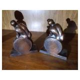 (2) Bronze/Brass Bookends